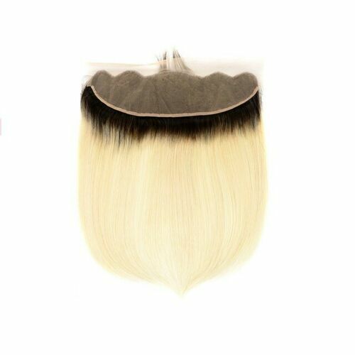 12INCH BRAZILIAN Blonde 1B/613 Lace Frontal Closure 13x4 EAR TO EAR STRAIGHT 12A