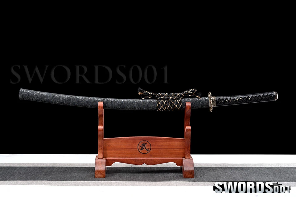 Japanese Samurai Sword Damascus Folded Steel Red Blade Sharp 40'' Dragon Katana - Image 2 of 4