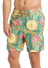 Nwt Beach Bros Men  s Tropical Multicolor Swim Shorts Size X Large
