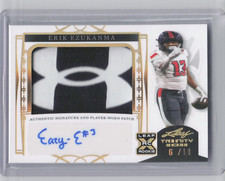 2022 Leaf Trinity Erik Ezukanma Rookie Patch Auto Under Armor Logo /10 