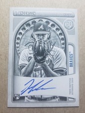 2021 Topps Gypsy Queen Black & White Ian Anderson Autograph RC /50 Braves