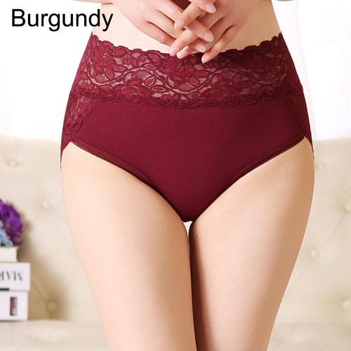 Mujeres Sexy Cintura Alta Floral Encaje Bragas Lencería Ropa Interior Calzoncillos Bragas - Imagen 21 de 23