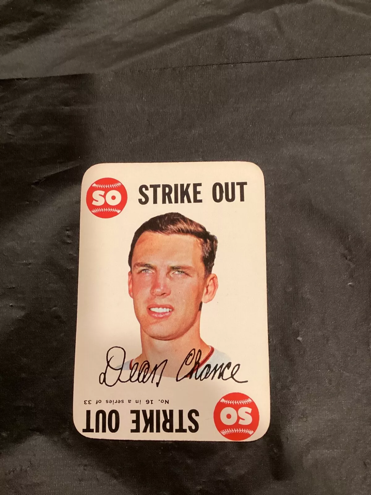 Dean Chance trading card