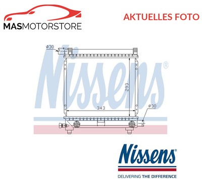 KÜHLER WASSERKÜHLER MOTORKÜHLER NISSENS 62550 G NEU OE QUALITÄT