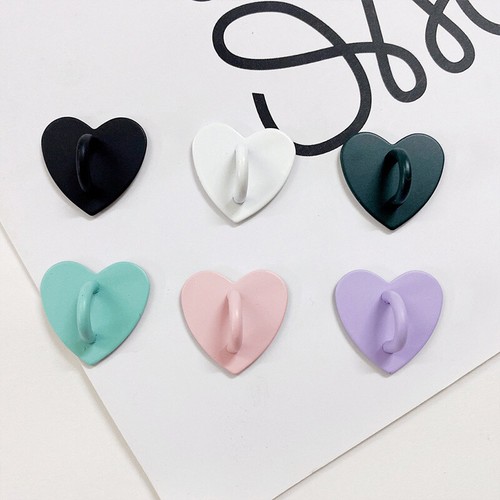 Stick On Phone Case Holder Heart Shaped Hanger Hook For Smartphone Tablet Stand - Photo 20 sur 38