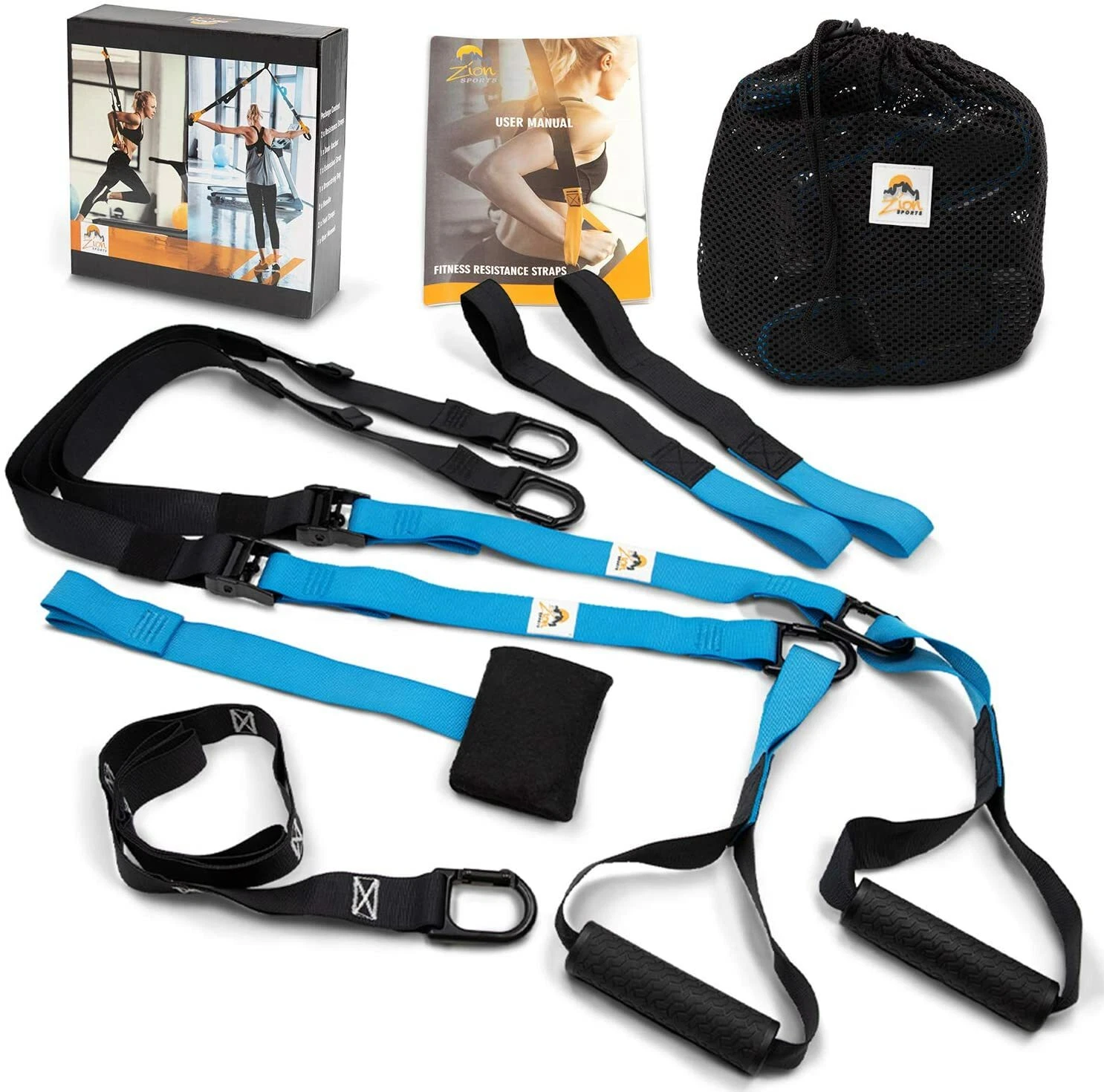 Bodyweight Resistance Suspension Training Straps - Home Fitness Trainer for All