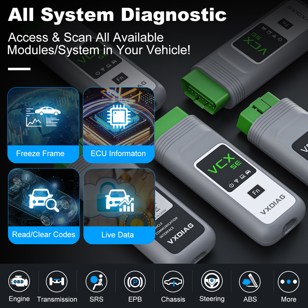 VXDIAG VCX SE For JLR Diagnostic Scanner Key Coding ECU