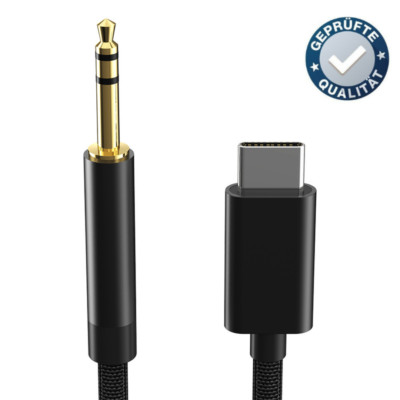 Audio Adapter Kabel USB C Aux Typ C Klinke 3,5mm Stecker Auto stereo sound 1m
