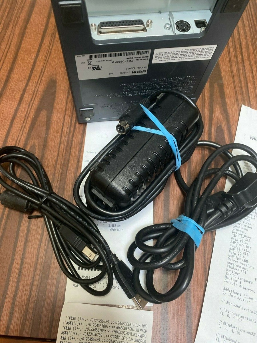 Epson TM-T20II USB Model M267A USB Thermal Receipt Printer Epson TM-T20II USB Model M267A USB Thermal Receipt Printer