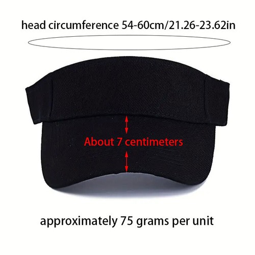Women Men Sports Sun Visor Adjustable Hat Tennis Golf Headband Cap Visor Hat - Photo 3/30