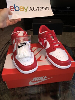 Nike Dunk Low St. John's University Red Men's Size 11 DS CU1727