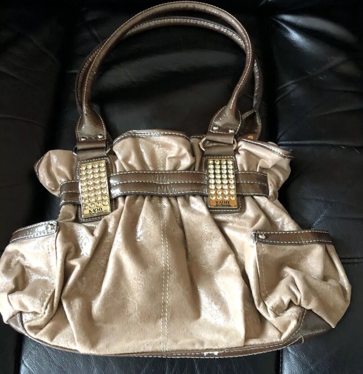 Купить New Kathy Van Zeeland Purse Two Tone Brown на Аукцион из Америки с  доставкой в Россию, Украину, Казахстан