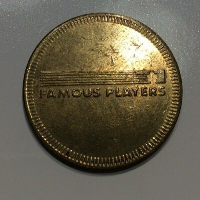Spaceplex Coin TECH TOWN Famous Players Canada Brass Arcade Game Amusement Coin Token ...