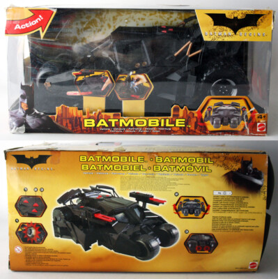 2005 BATMAN BEGINS BATMOBILE ELECTRONIC TUMBLER VEHICLE MATTEL NEW