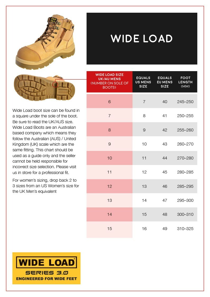 Wide Load 890SZ Stone 6E+ Extra Wide Fit Safety Work Boots Wide Load 890SZ Stone 6E+ Extra Wide Fit Safety Work Boots