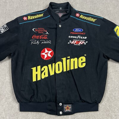 rickyADDICT CLOTHES NEW VINTAGE ア Vintage 90s Ricky Rudd Havoline NASCAR Jacket Men Medium JH Design