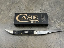 Case XX Black Synthetic Medium Texas Toothpick Pocket Knife 18242 610094 SS