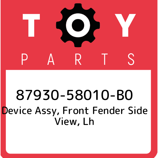 87930-58010-B0 Toyota Device assy, front fender side view, lh  