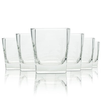 6x Ballantines Whiskey Glas Tumbler 300ml On Ice Gläser Nosing Tasting Bar