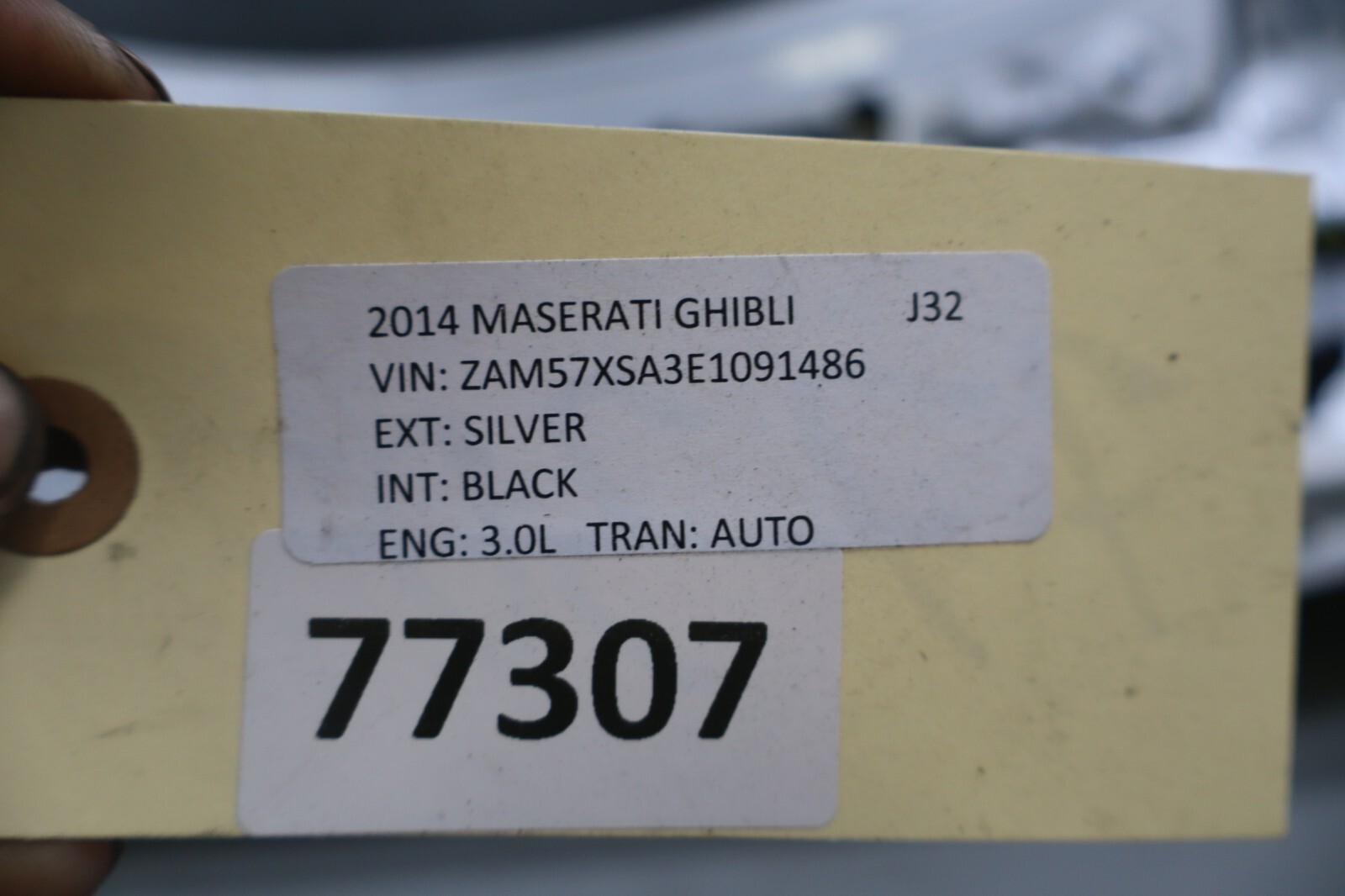 14-20 Maserati Ghibli Rear Trunk Lid Deck Panel Shell Silver Oem
