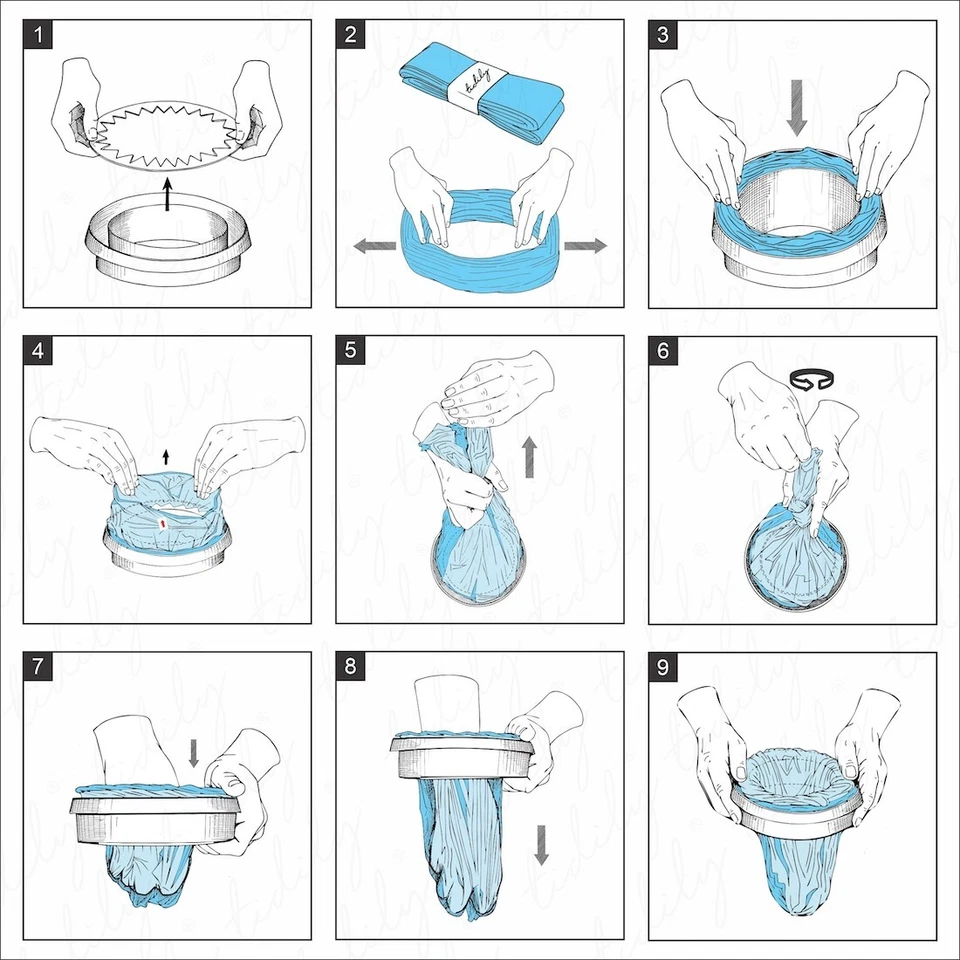 6er-Pack Nachfüllbeutel kompatibel mit LitterLocker, Littycat Nachfüllkassetten - Bild 4 von 4