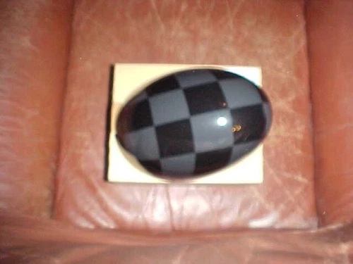 Mini Cooper RIGHT SIDE CHECKERD BLACK/GRAY OEM MIRROR COVER 51 14 2 348 088