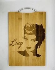 I love Lucy laser engraved bamboo high quality cuttingboard valentines gift
