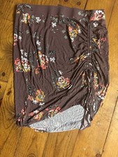 Maurices Flower Ruched Skirt Size Large