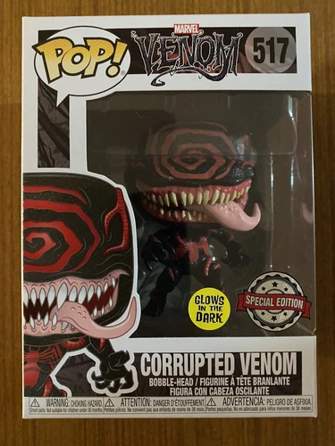 Corrupted Venom Glows Marvel #517 Funko pop! vinyl RARE HTF