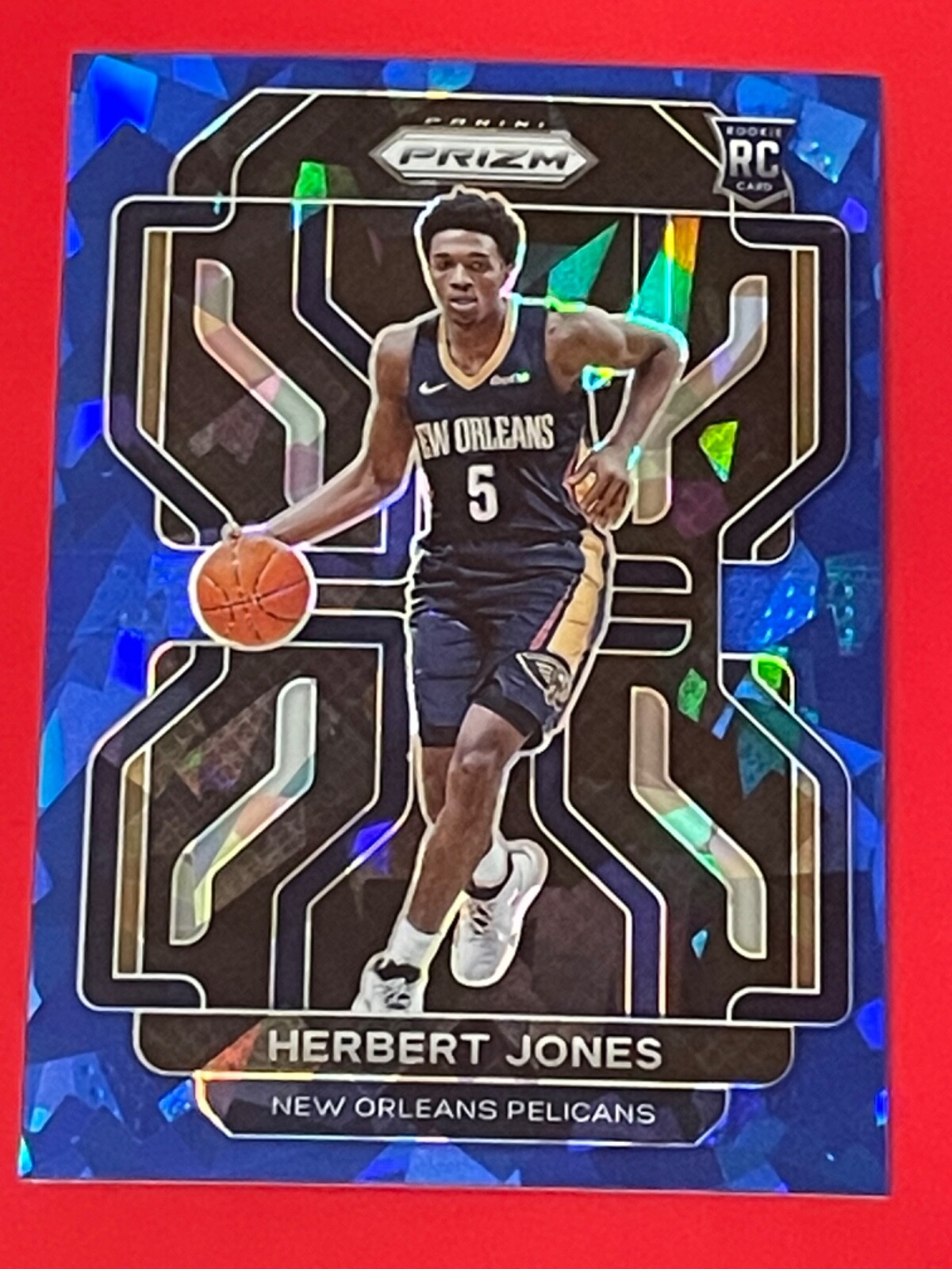 2021-22 Prizm Basketball Herbert Jones #329 Blue Ice /125 PELICANS RARE RC