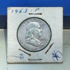 1953 Franklin Half Dollar 50C Philadelphia Business Strike 90% Silver Bugs Bunny