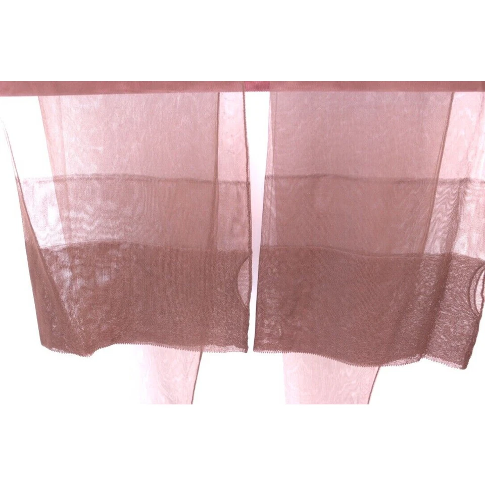 VTG Nylon Stockings Cuban La France #200 Seamed Hosiery Brown Toast Sz10 NIB - Image 3 of 4