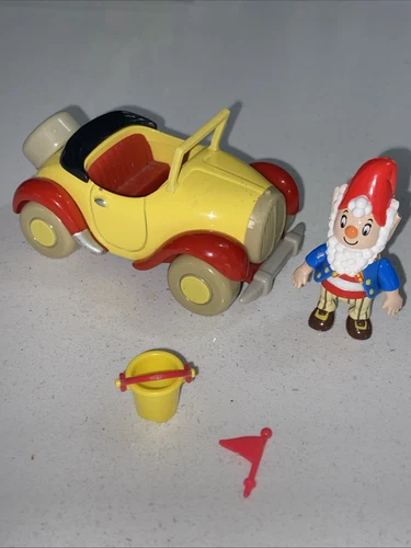 Vintage Corgi Noddy Car Diecast Toy and 2 figures