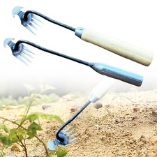 Hand Weeder Rake Weeding Weed Remover Puller Manual Tool Garden Portable