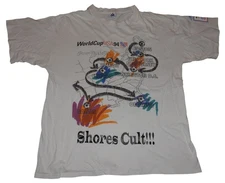 Vintage 1994 USA World Cup Soccer Coast to Coast Apex One T-Shirt XL Made in USA