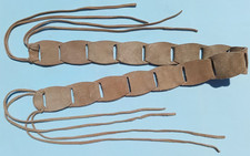 Women's Tan Suede Leather Belt w/Fringe Tassle 31"