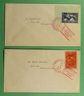 DR WHO 1928 PANAMÁ 2 FDC LINDBERGH R84259