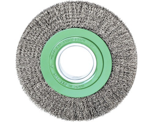 RundbüRste Lessmann Ø 150 Mm Breit 22-24 Mm Rohr 40 Mm Stahldraht Rostfrei-image