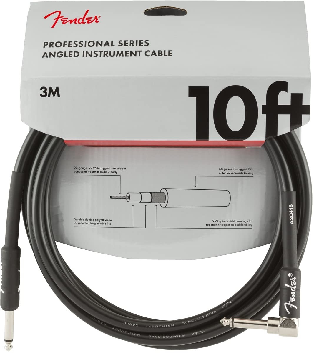 Fender Professional Series Instrument Cable Guitar Cable Guitar Accessories