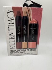 Ellen Tracy Complexion Color Sticks for Lip, Eye Face 3pcs Rosy, Buildable