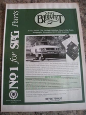 SNG BARRATT SHROPSHIRE No1 STAG PARTS STOCK LIST 1996 ADVERT A4 FILE 55
