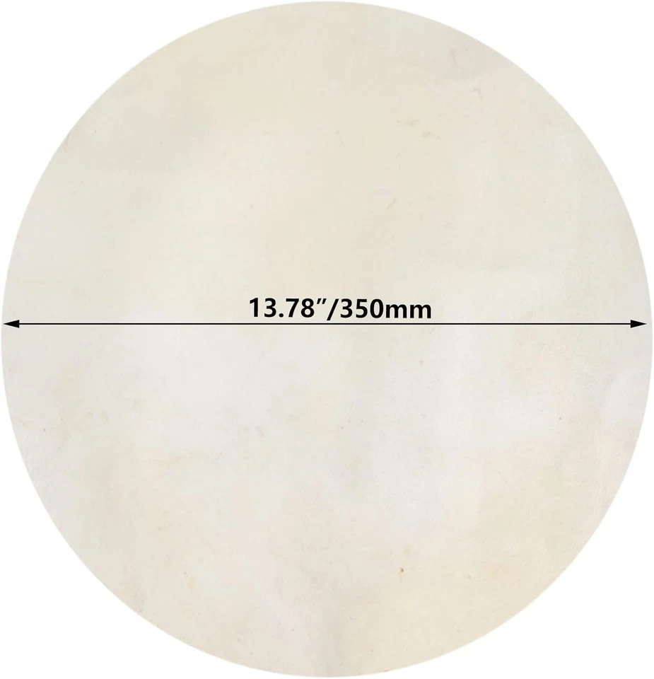Yibuy Beige Ziegenleder Ziegenhaut Schlagzeug Kopf für Bongo Drums Ersatzteile - Bild 3 von 4