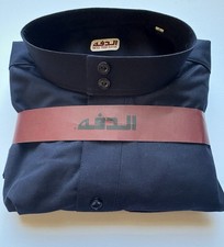 56 XXL SIZE High Quality WINTER Daffah NAVY BLUE Thobe Jubba Flat Sleeves