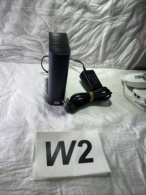 WD My Book Live 2TB Network Hard Drive Storage WDBACG0020HCH-00 w/ Power Supply