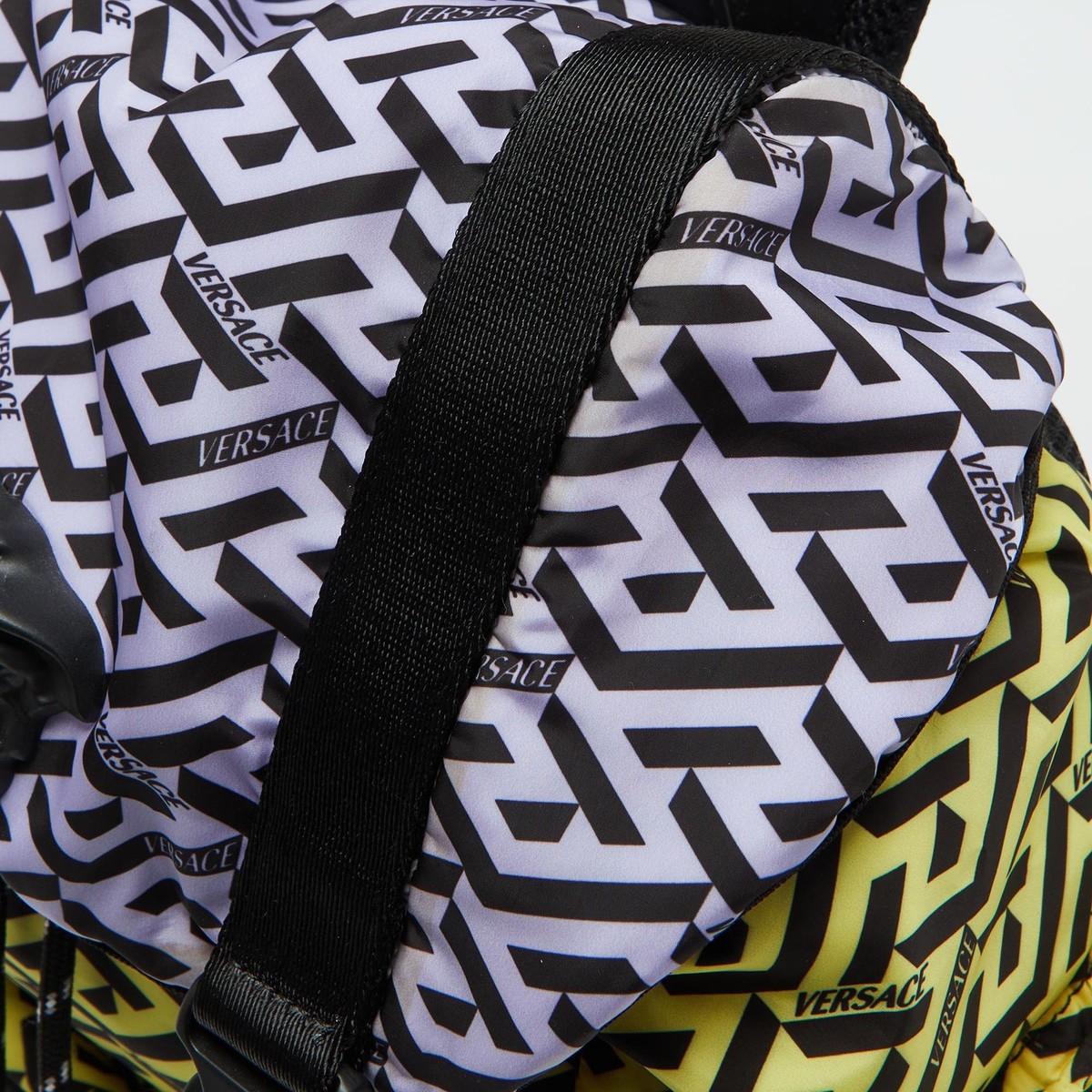 Versace★素敵！La Medusa La Greca Backpack La Medusa Nylon Backpack | VERSACE US