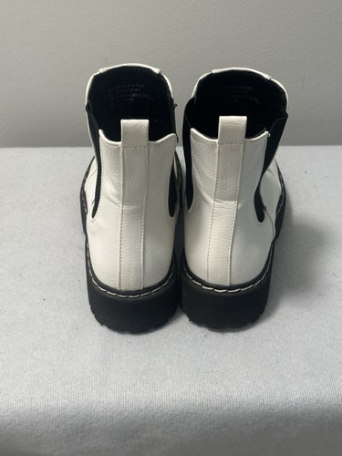 Sincerely Jules weiße Hippie Stiefel klobige Sohle Größe 8 - Bild 5 von 11