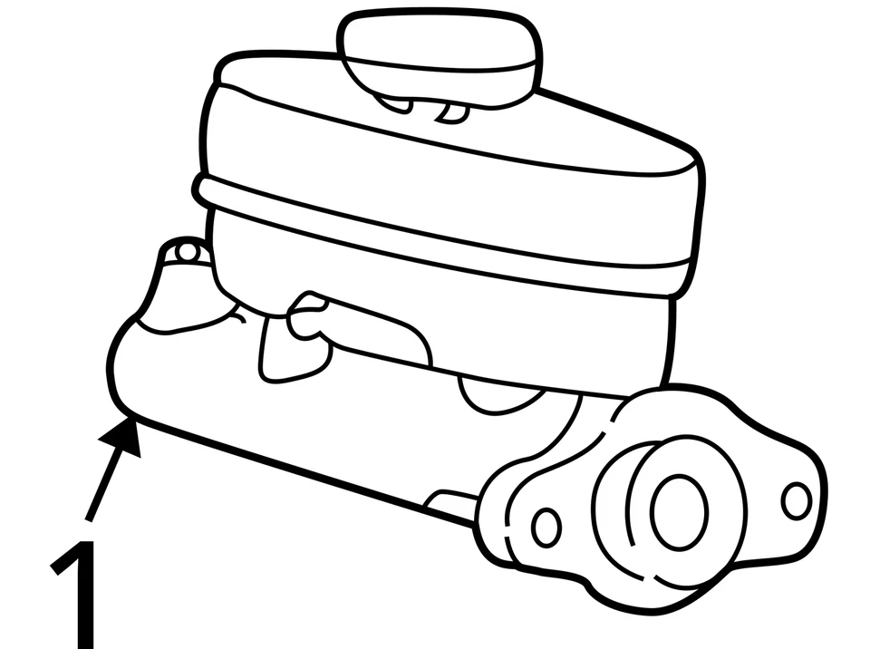 Mercury Mountaineer 1997 cilindro maestro de frenos fabricante de equipos originales 104 k millas - LKQ276920532 Foto 4 de 4