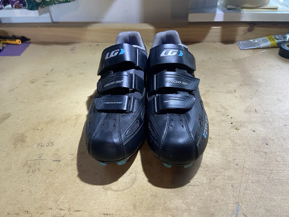 Zapatos de ciclismo Louis Garneau Ventilator 2 Ergo Air negros para hombre talla US 8,5 (EU40) Foto 3 de 4