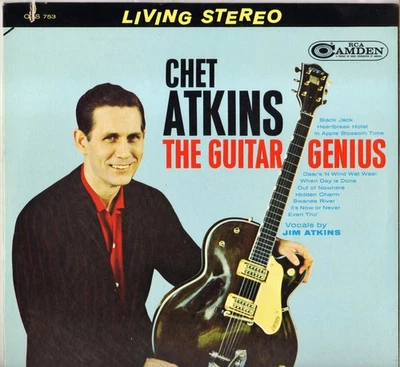 CHET ATKINS "THE GUITAR GENIUS" COUNTRY ROCK LP RCA CAMDEN CAS 753 - Photo 1/3