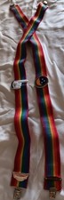 Vintage Rainbow MORK Suspenders 1979 Cute 